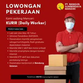 Dibutuhkan segera kurir motor ekspedisi freelance (event ramadhan)