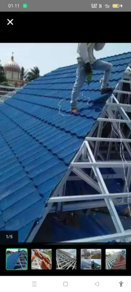 Renopasi perbaikan atap rumah