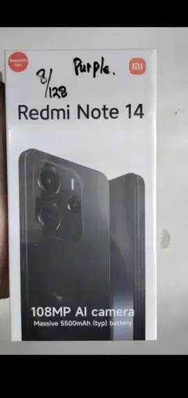 Kredit HP apa aja dr rumah,ACC baru ketoko,Xiaomi Note 14 4G Ram 8/128