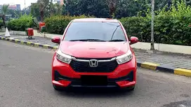 Honda Brio 1.2 E Satya CVT Facelift Merah NIK 2023 Like New Low Km 1Rb