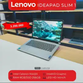 Lenovo Ideapad Slim 1-14IGL7 Intel N4020 RAM 8GB SSD 256GB NVME HD 14