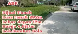 Dijual Tanah Sumber Solo