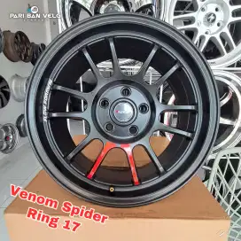 Velg Venom Spider Flow Forming
Ring 17 lebar 8 pcd 5x114.3 et.35