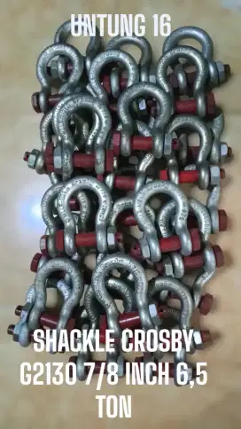 SHACKLE (segel) CROSBY SCEW PIN G2130 7/8 INCH 6,5TON