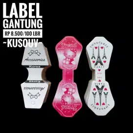 Hangtag/Label Gantung/Handtag