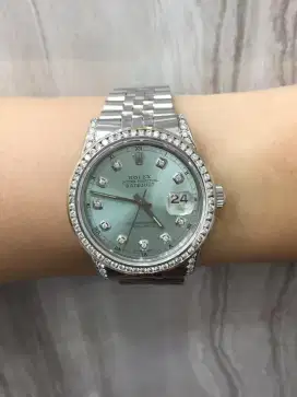 Rolex Men Ice Green Diamonds