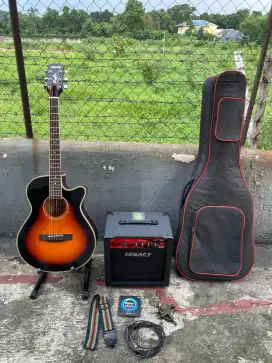 Gitar Akustik/Elektrik Paket Lengkap