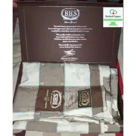 Sarung BHS Sutra Spunsilk SGE Gold Mahkota Tanda Tangan A.R Bahasuan
