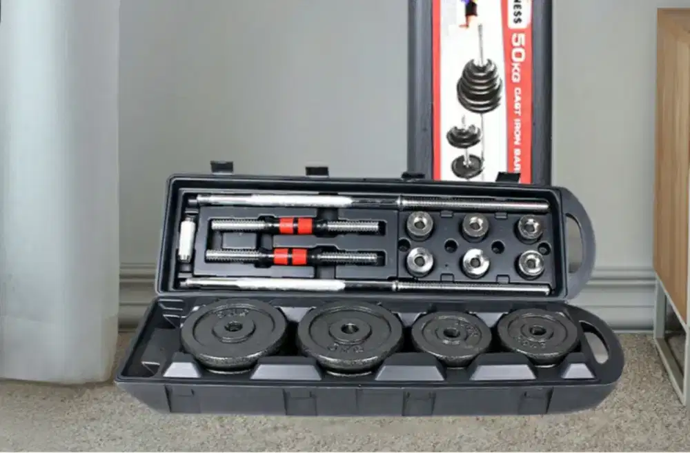 Barbell Besi Set 50kg Lengkap