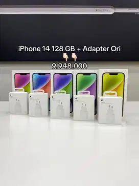 iPhone 14 128GB New Resmi iBox Indonesia Bisa Cash atau Kredit