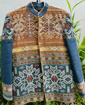 Jas Blazer Pria Tenun Sumba Aesthetic