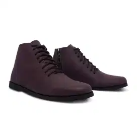 Size 43 Sepatu Casual Boot Pria Wanita Sleting Tali Coklat Semi Formal