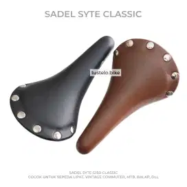 Sadel Syte Classic Vintage Saddle MTB Commuter Sepeda Lipat dll