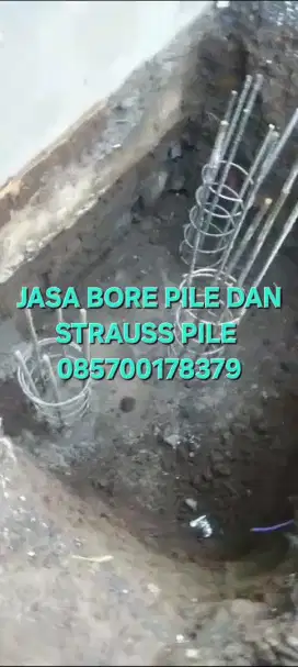 Bore pile strauss pile