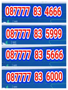 Nomor cantik kartu perdana XL triple dan abab