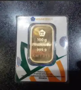 logam mulia 100gr (press hijau)