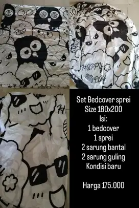 Bedcover set sprei size 180x200