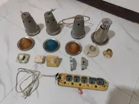 Sale lampu plafon fitting lampu saklar mcb dll