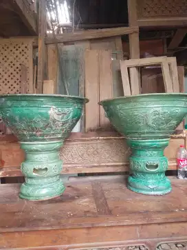 Pot bunga besar 1set