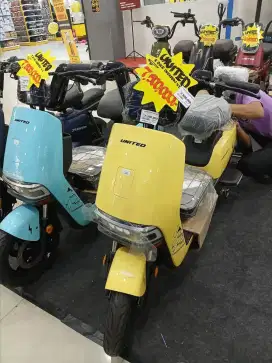 Sepeda listrik UNITED DRESDEN V2 500 WATT yellow black