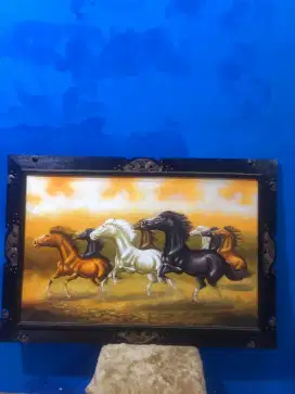 Lukisan kanvas kuda 8