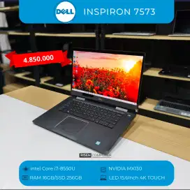 Laptop Dell 7573 4K Touch Core i7-8550U RAM 16GB 256GB NVIDIA MX130
