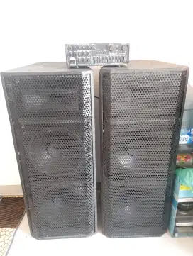 Dijual 1 sett Sound 12 ACR+ TwitteeCustom box resin + Power Amplifier