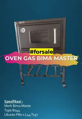 #forsale Oven Gas Bima Master type 8044