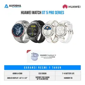 NEW JAM HUAWEI SMARTWATCH GT5 PRO BLACK