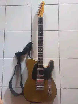 Gitar merk fender telecaster goldtop asli original mexico