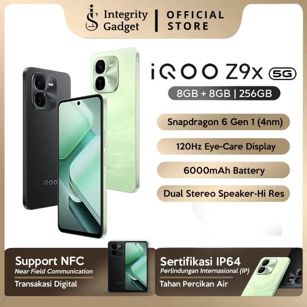 HP MURAH, BARU [ iQOO Z9X 5G] RAM 12/256