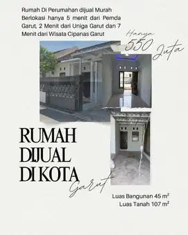 Dijual Rumah Di Kota Garut Dekat Fasilitas Umum di Perumahan