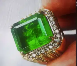 Batu Zamrud Emeral Beril 10x12 Ring 8