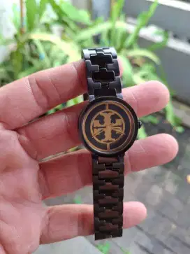 Tory Burch black stainless steel