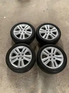 Velg dan ban OEM enkei honda Jazz RS 2010