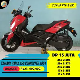 YAMAHA XMAX 250 CONNECTED TH 2024 KREDIT DP 15JUTA ANGSURAN TERJANGKAU