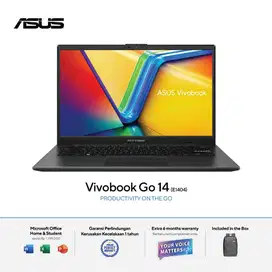 Kredit Laptop Asus Vivobook Go E1404FA / E1404GA Ram 8 GB Garansi Resm