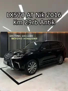 Lexus LX570 Luxury AT 2017 Hitam B88YYY Km29rb Nik 2016