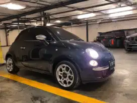 FIAT 500 CABRIO JUAL CEPAT MOBIL KOLEKSI HITAM MULUS MESIN KENCANG