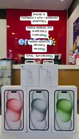 IPHONE 15 PROMO CASHBACK HARGA ( CICILAN TANPA DP )