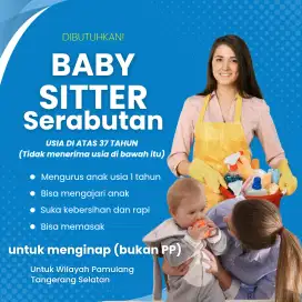 DIBUTUHKAN! BABY SITTER SERABUTAN BERPENGALAMAN