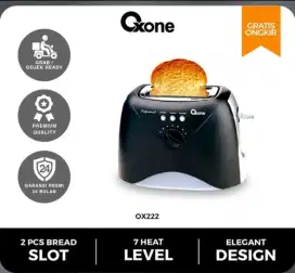 Oxone OX222 Bread Toaster
Pemanggang Elektrik 2 Slice Toaster