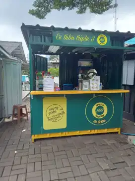 Booth Es Tebu dan perlengkapan Es tebu