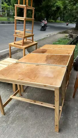 Meja Warkop 100x60 Jati Belanda