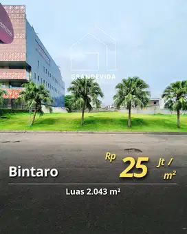 DIJUAL TANAH KOMERSIAL AREA BINTARO