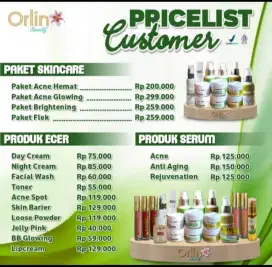 Produk Orlin Kecantikan