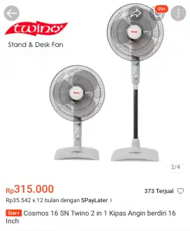 Kipas angin cosmos 2 in 1 bisa duduk bisa berdiri