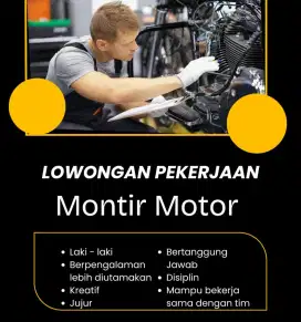 Lowongan Kerja Montir Motor Berpengalaman