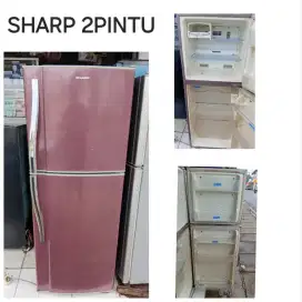 Kulkas 2pintu SHARP bekas bergaransi