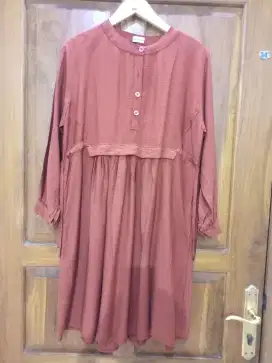 Sale tunik tebal warna bata bahan adem murah aja tebal
